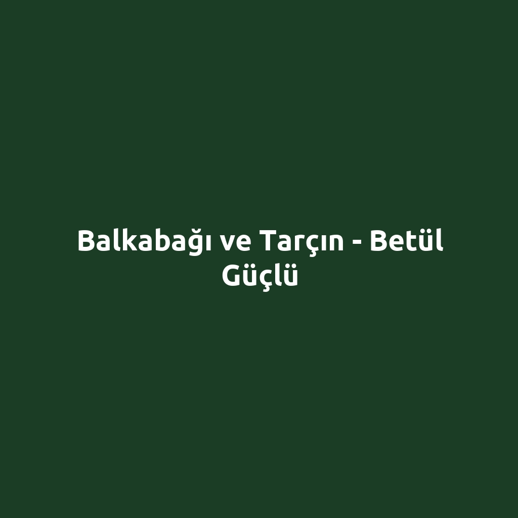 Balkabağı ve Tarçın - Betül Güçlü