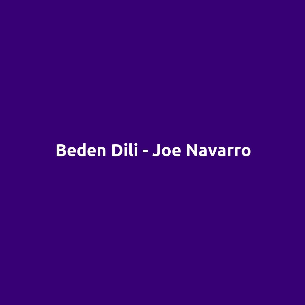 Beden Dili - Joe Navarro