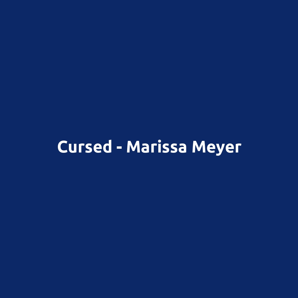 Cursed - Marissa Meyer
