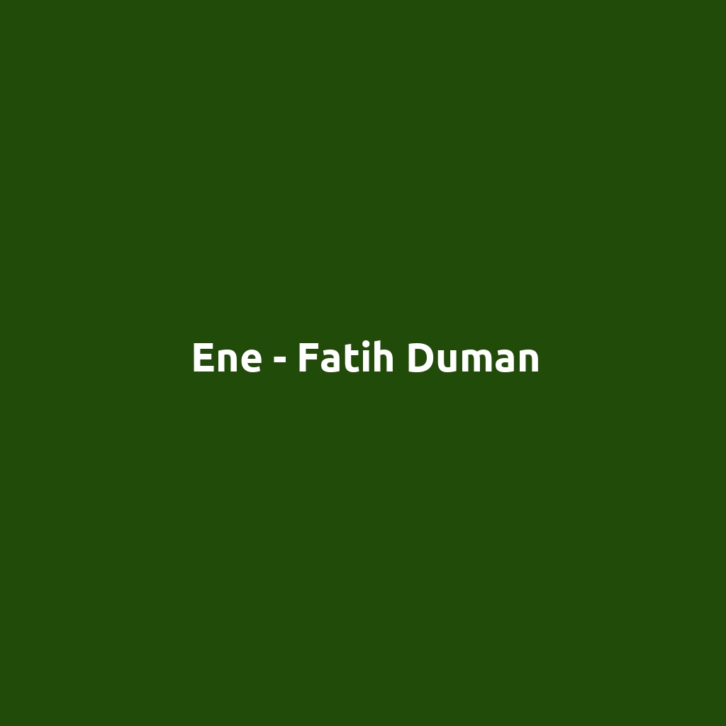 Ene - Fatih Duman