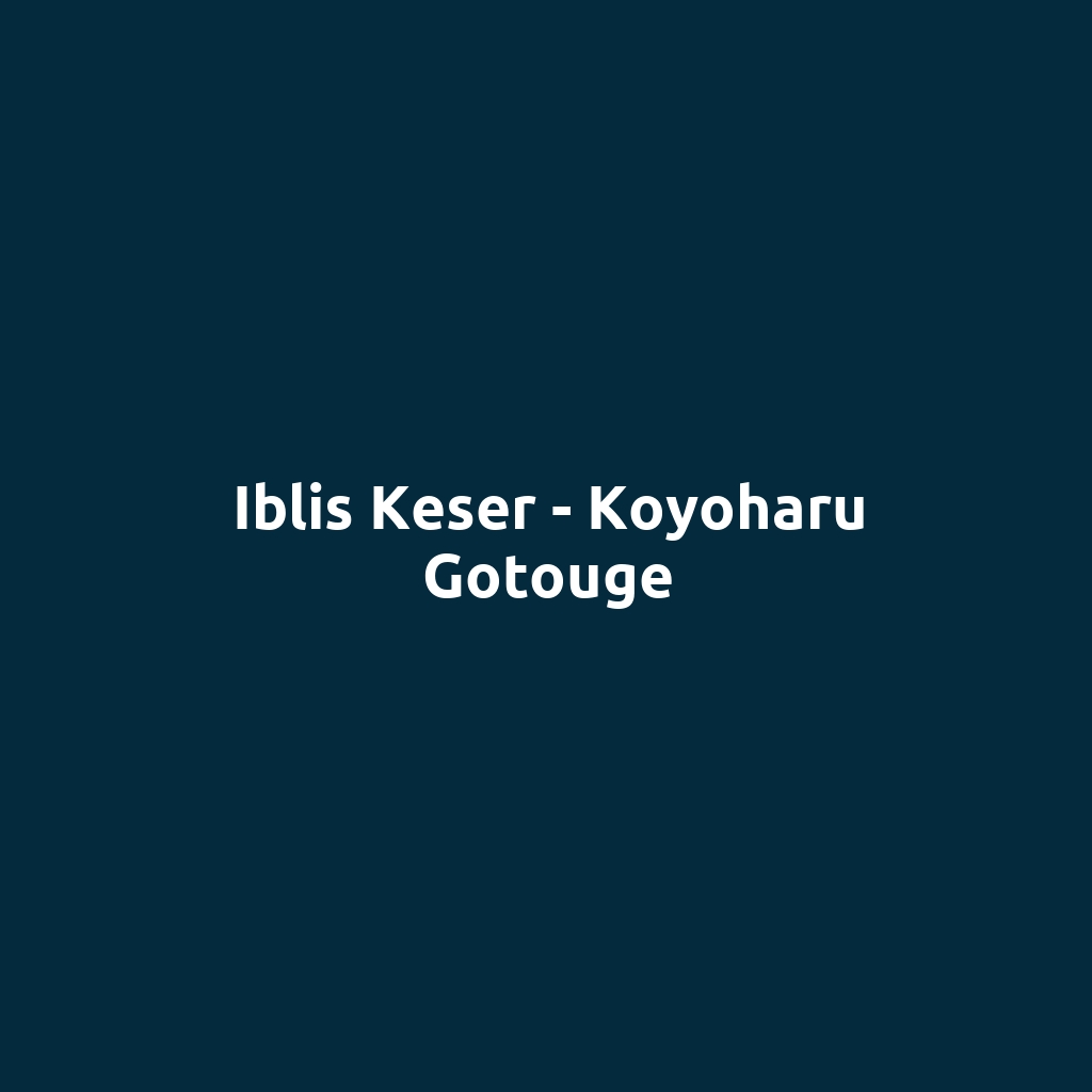 İblis Keser - Koyoharu Gotouge