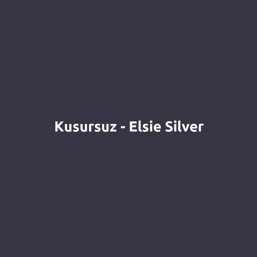 Kusursuz - Elsie Silver