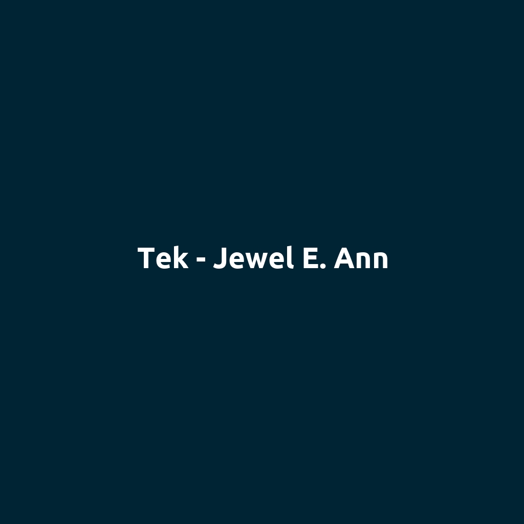 Tek - Jewel E. Ann