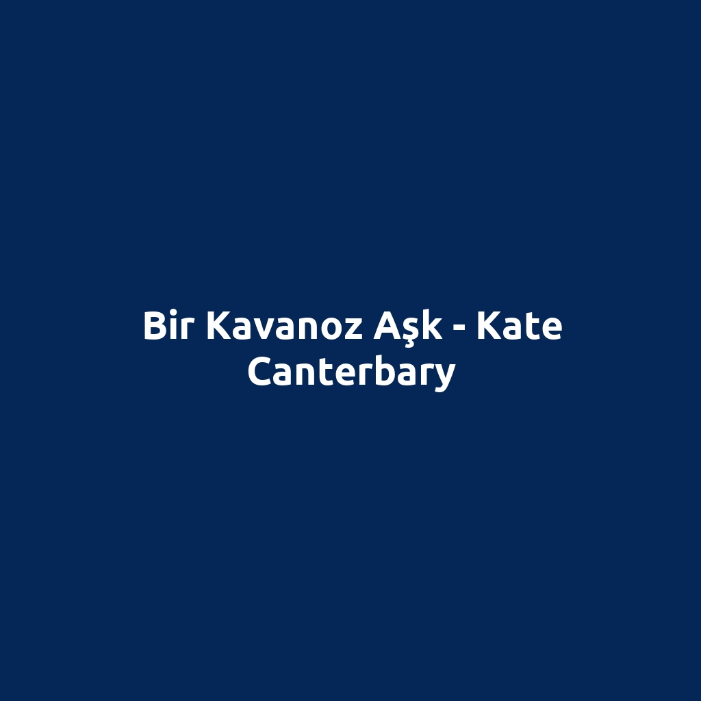 Bir Kavanoz Aşk - Kate Canterbary
