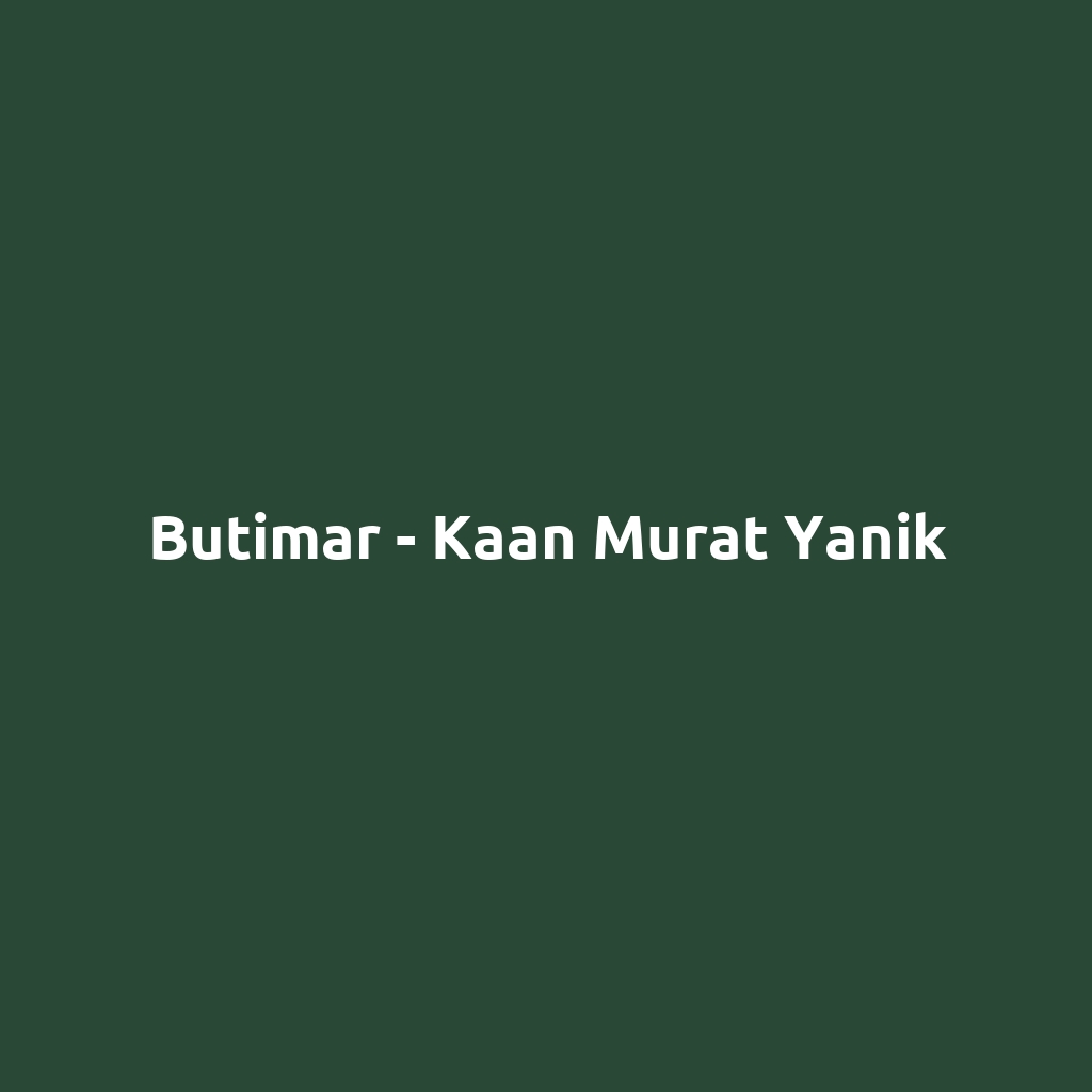 Butimar - Kaan Murat Yanik