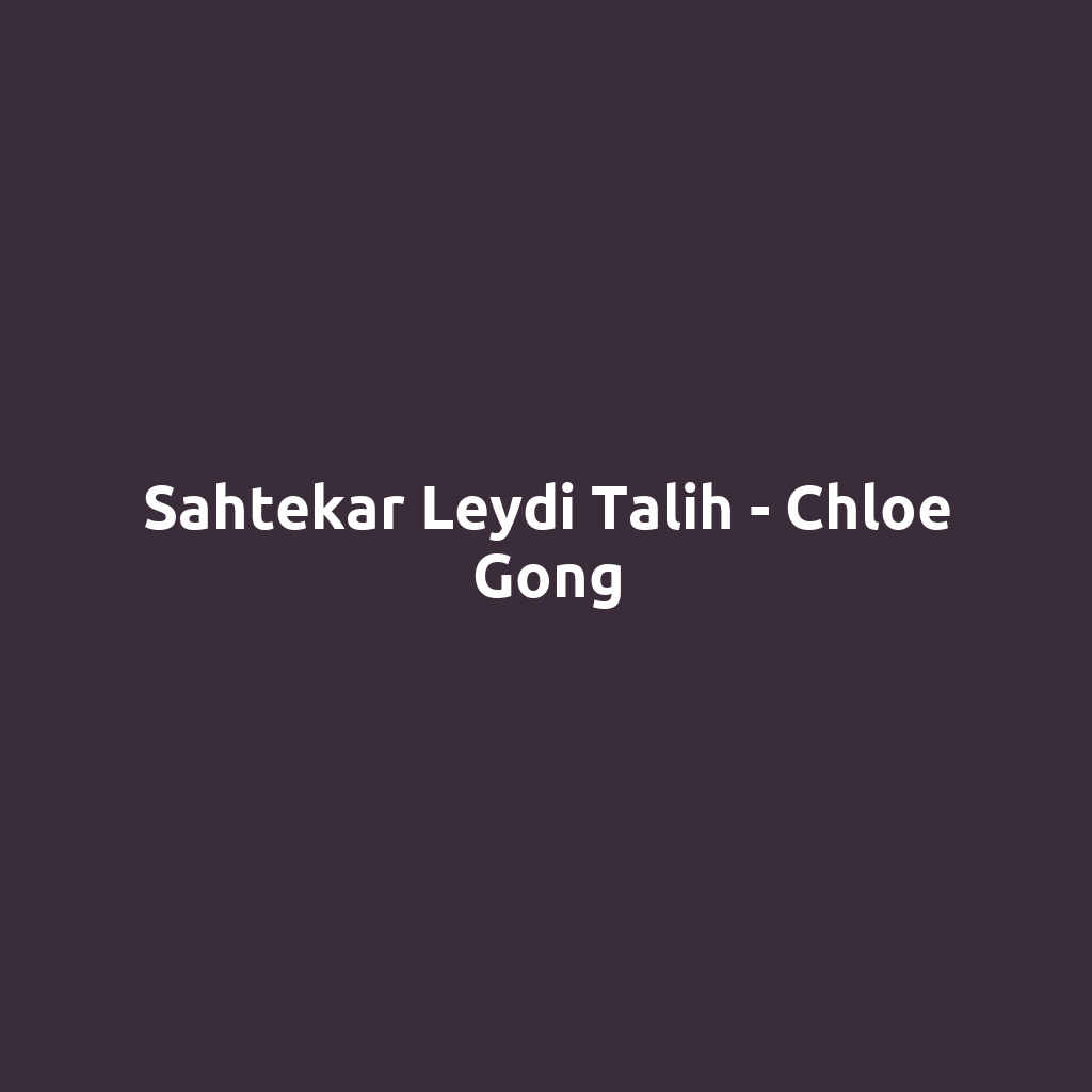 Sahtekar Leydi Talih - Chloe Gong