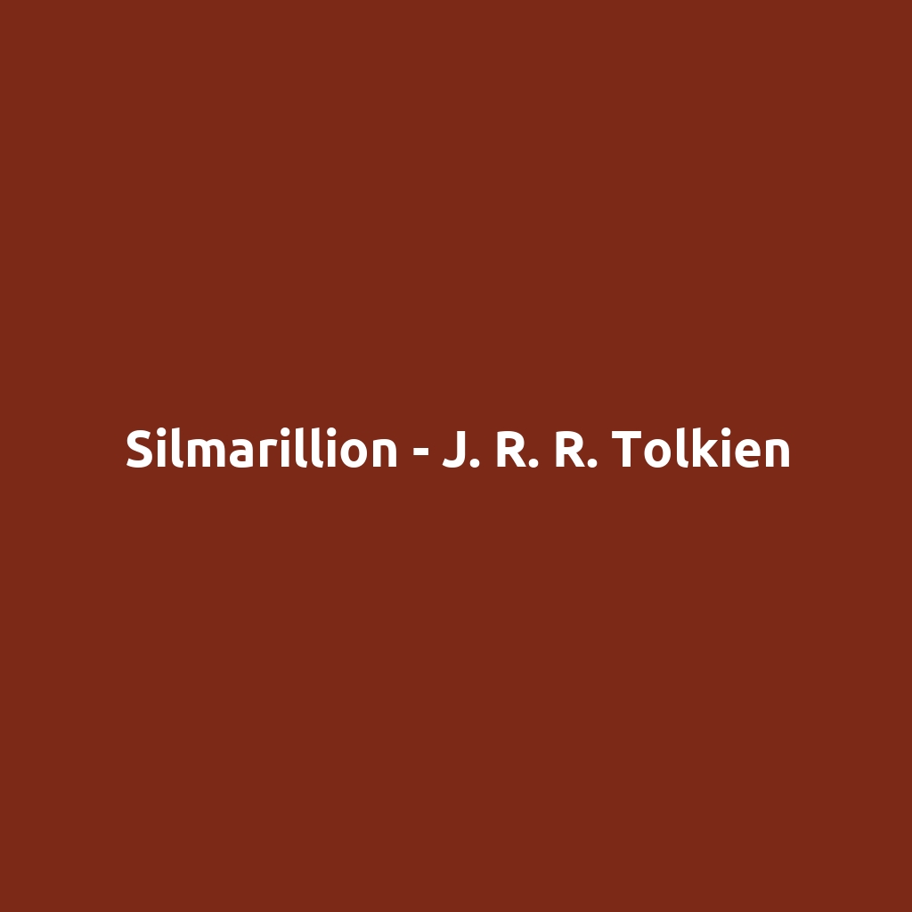 Silmarillion - J. R. R. Tolkien