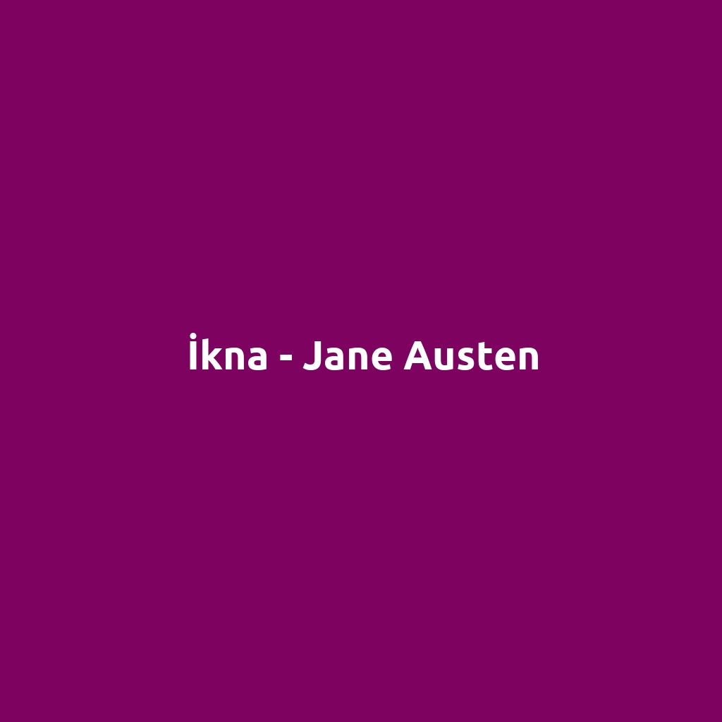 İkna - Jane Austen