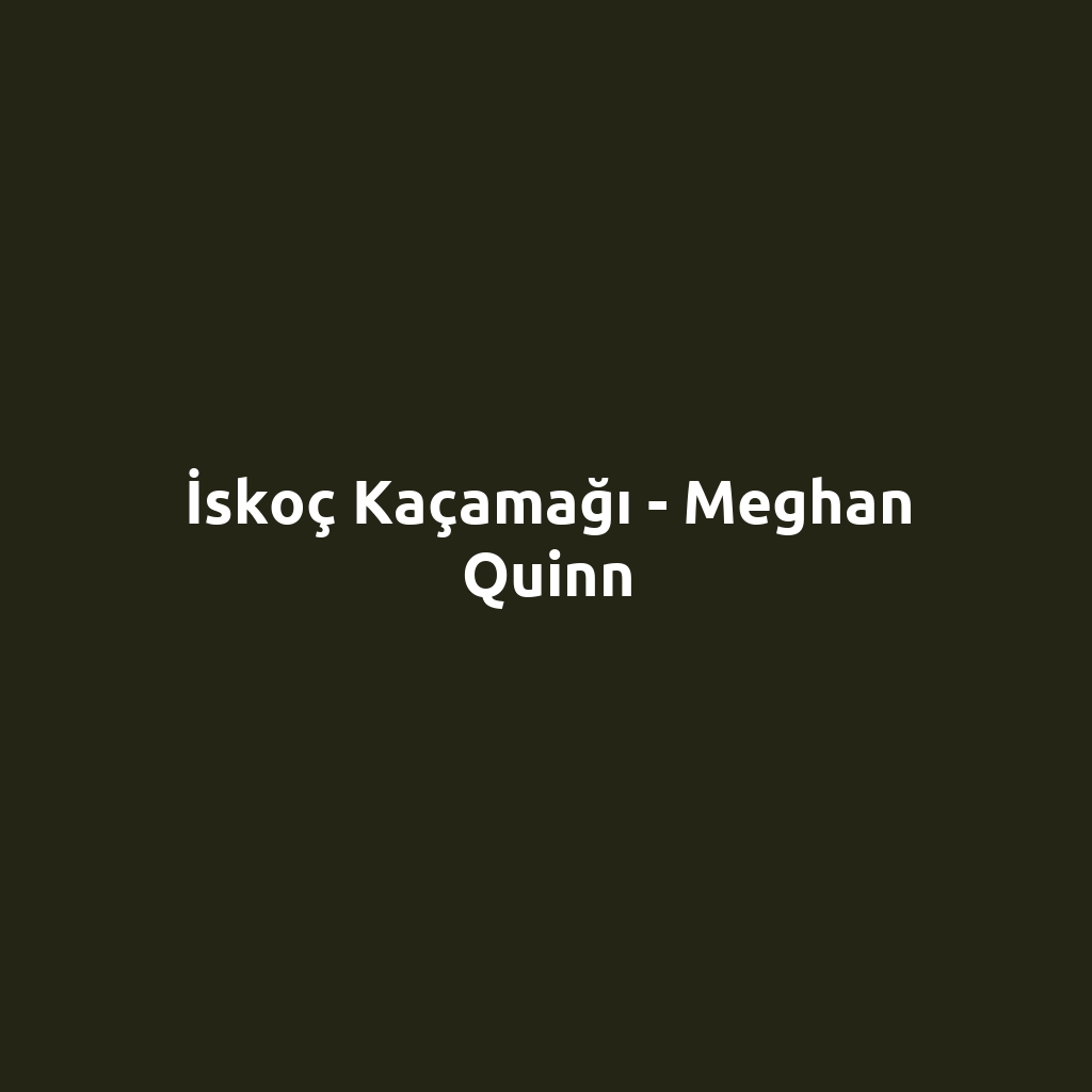 İskoç Kaçamağı - Meghan Quinn