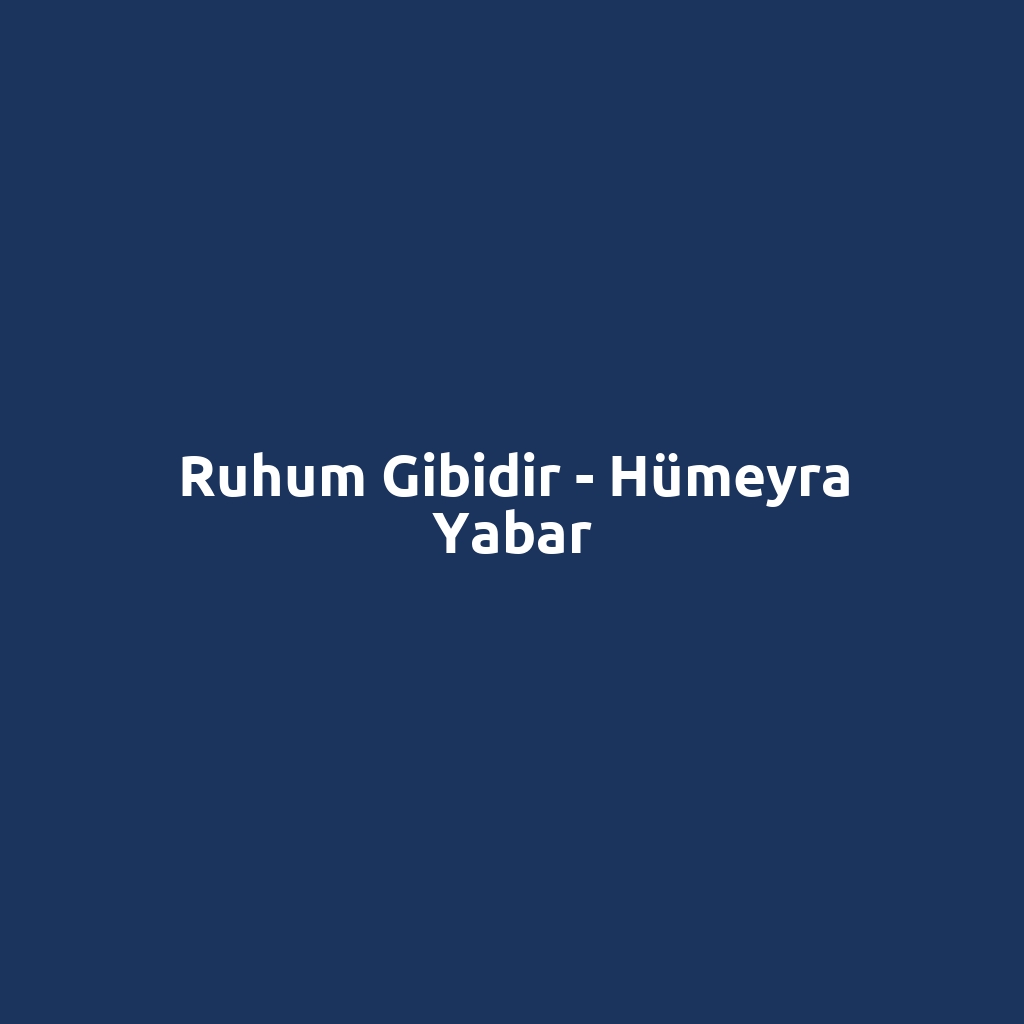 Ruhum Gibidir - Hümeyra Yabar