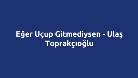 Eğer Uçup Gitmediysen - Ulaş Toprakçıoğlu