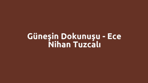 Güneşin Dokunuşu - Ece Nihan Tuzcalı