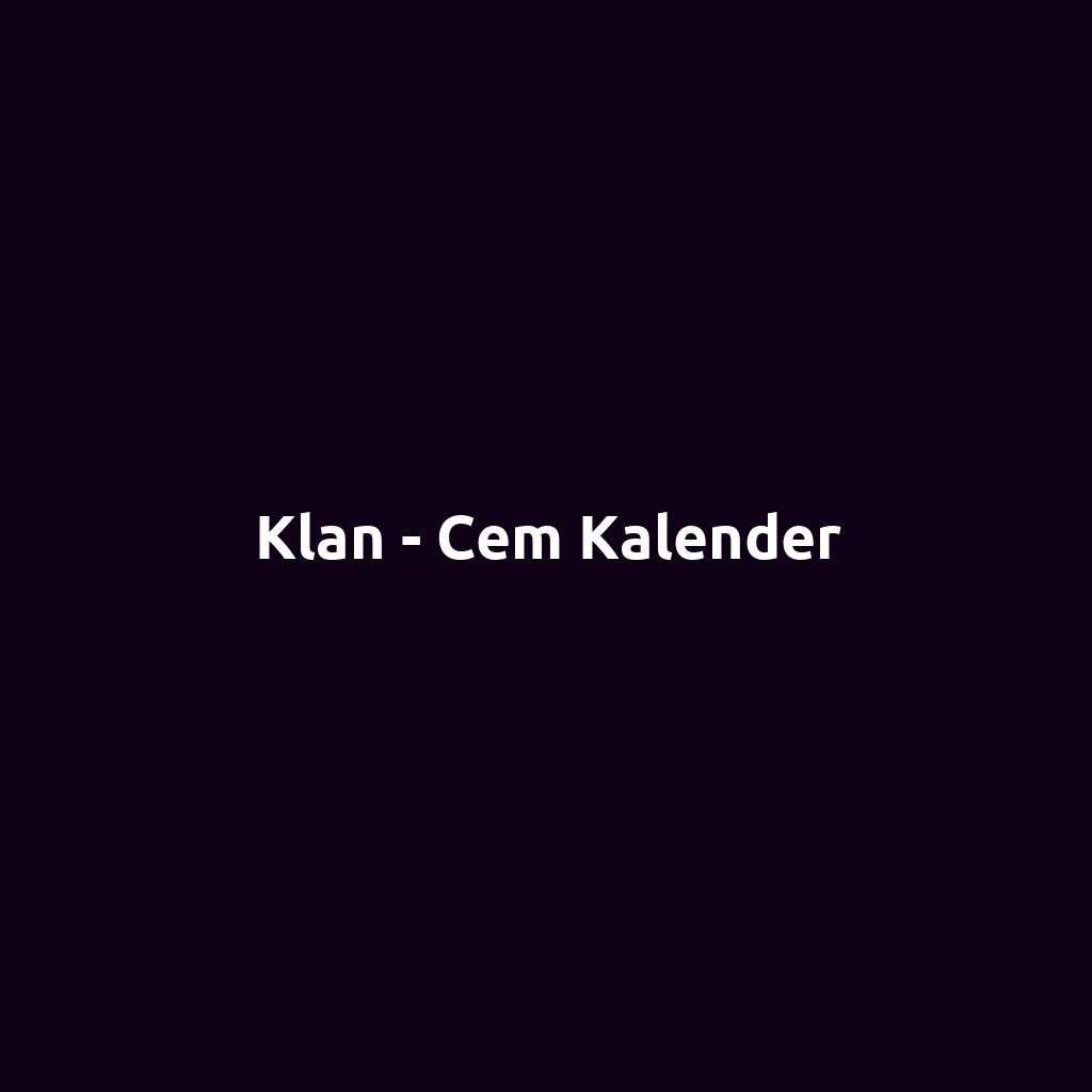 Klan - Cem Kalender