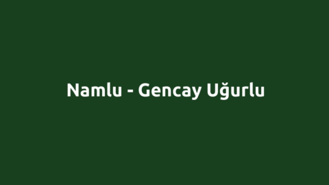 Namlu - Gencay Uğurlu