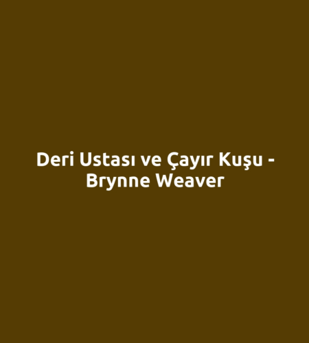 Deri Ustası ve Çayır Kuşu - Brynne Weaver
