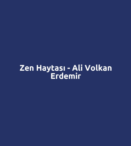Zen Haytası - Ali Volkan Erdemir