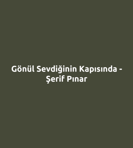 Gönül Sevdiğinin Kapısında - Şerif Pınar
